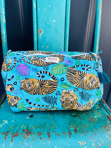 Cotton Purse: Sleeping Tigers - Marigold and Amber