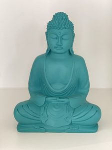 Buddha, Teal - Marigold and Amber