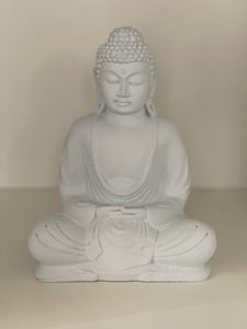 Buddha, White - Marigold and Amber