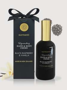 Surmanti Hand & Body Creme Black Raspberry & Vanilla 120ml