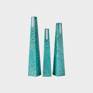Living Light Icicle Candle Ocean Sage Medium (Aqua)