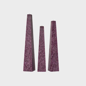 Living Light: Living Light Icicle Candle Wild Plum Medium (Plum)