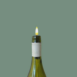 Mish Stella Haus: Stellar Haus Bottle Flame w Wick in Gold
