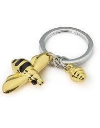 Stellar Haus Metalmorphose Keyring - Honey Bee Gold