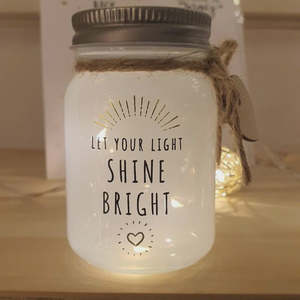 Mish Stella Haus: Stellar Haus Sparkle Jar - Let Your Light Shine