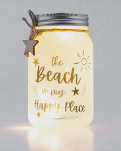 Mish Stella Haus: Stellar Haus Sparkle Jar - Beach is Life