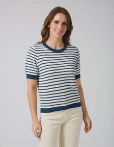 Stella Gemma: Stella + Gemma Charly Top - Navy Stripe