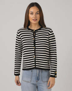 Stella + Gemma Henri Cardigan - Black Tea