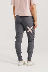 Homelee Apartment Pants - Graphite with Blossom X