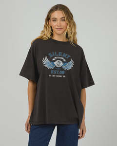 Silent Theory Vintage Tee - Washed Black