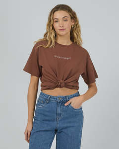 Silent Theory: Silent Theory Logo Tee - Brown