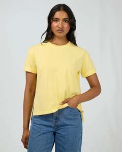 All About Eve: All About Eve Washed Tee - Lemon