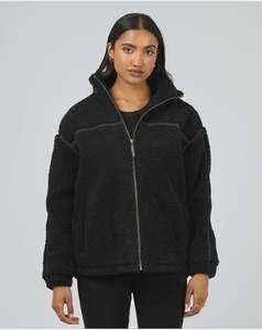 All About Eve Newport  Zip Thru Teddy - Black