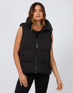 All About Eve: All About Eve Remi Luxe Puffer Vest Black