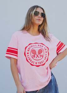 Hammill: Hammill & Co Tennis Tee - Pink