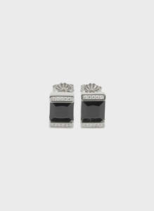 Federation Engage Me Earrings - Silver/Black