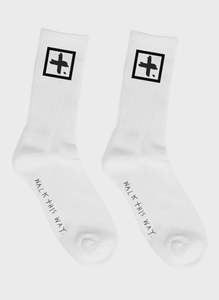 Federation: Federation Cube Socks 2 Pack - White