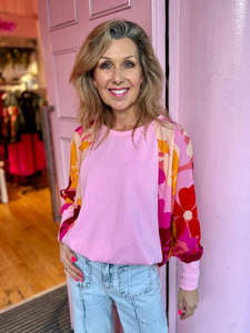 Tops Tees Shirts: Charlo Wolf Me Abbie - Pink