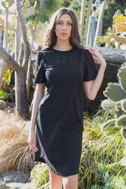 Charlo Stella T-Shirt Dress - Black