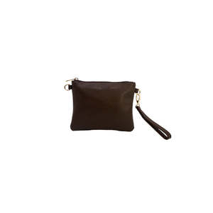 Bags Wallets: Moana Rd Viaduct Clutch - Chocolate