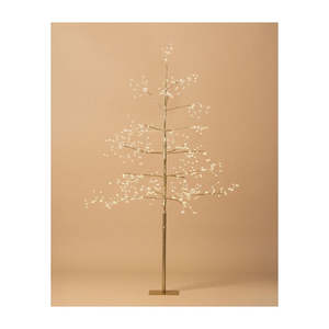 Stellar Haus Champagne Arctic Birch Seed Light Christmas Tree Medium - 150cm