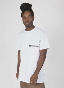 Mens: Federation Zipper Tee - White