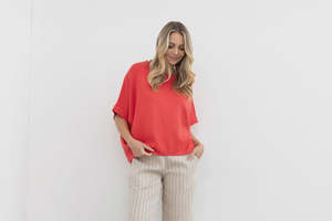 Mi Moso Moss Ella Knit - Pink/Red