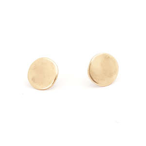 A & C Oslo Earrings Round Circle Basic Signature - Gold Plated