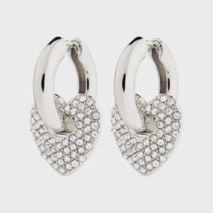 Pilgrim Earrings Dune Recycled Crystal  - Silver Plated