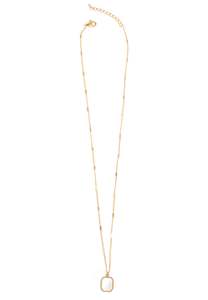 A & C Oslo Necklace Cut Chain 14k w/MOP