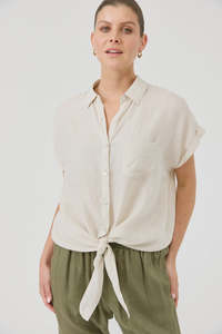 Eb & Ive Studio Tie Shirt - Tusk