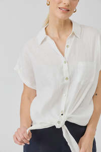 Eb & Ive Studio Tie Shirt - Salt