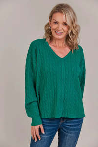 Eb Ive: Eb & Ive Palmer Cable Knit - Teal