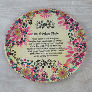 Artisanal Melamine Giving Plate