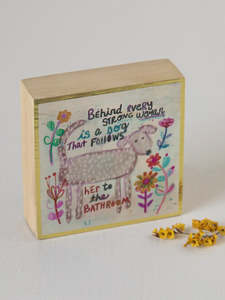 Artisanal Natural Life: Artisanal Tiny Block Keepsake - Behind Every Strong Woman
