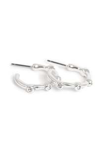 A C Oslo: A & C Oslo Earrings Medium - Silver