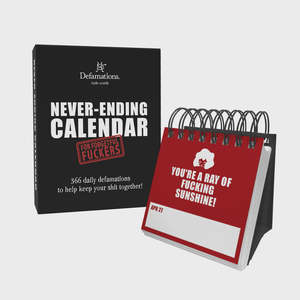 Defamations Never-Ending Calendar - Black