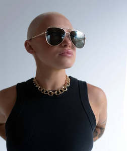 Otra Eyewear Sunglasses - Billie Small Gold/Green