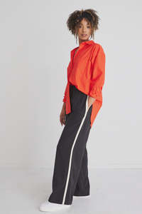 Stories be Told Townie Wide Leg Stripe Side Black