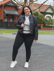 Monaco Jeans: Monaco Jeans Rowan Wax Jacket - Black