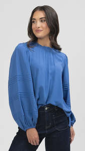 Seeking Lola: Seeking Lola Frankie Top - Sapphire