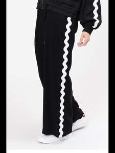 Seeking Lola Ric Rac Pants - Black