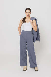 Seeking Lola: Billie The Label Essential Full Wide Leg Pant - Denim