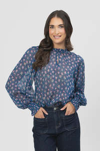 Seeking Lola: Leila + Luca Movement Blouse - Tulip Pop