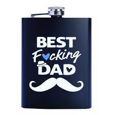 Carolina Best F*cking Dad Metal Flask