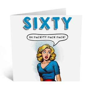 Greeting Cards: Little Global Cards  - Sixty Oh Fuckity Fuck
