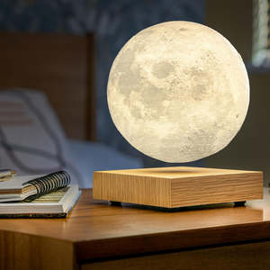 Live Wires: Live Wires Black Base Smart Moon Lamp