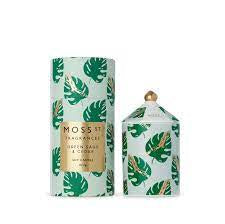 Moss St: Moss St. Ceramic Candle Green Sage & Cedar 100g