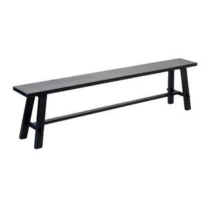Capulet Rustico Reclaimed Teak Long Bench Black