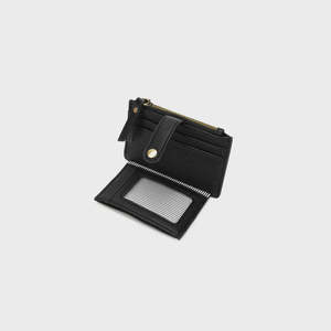 Black Caviar Mabel Card Holder/Coin Purse - Black